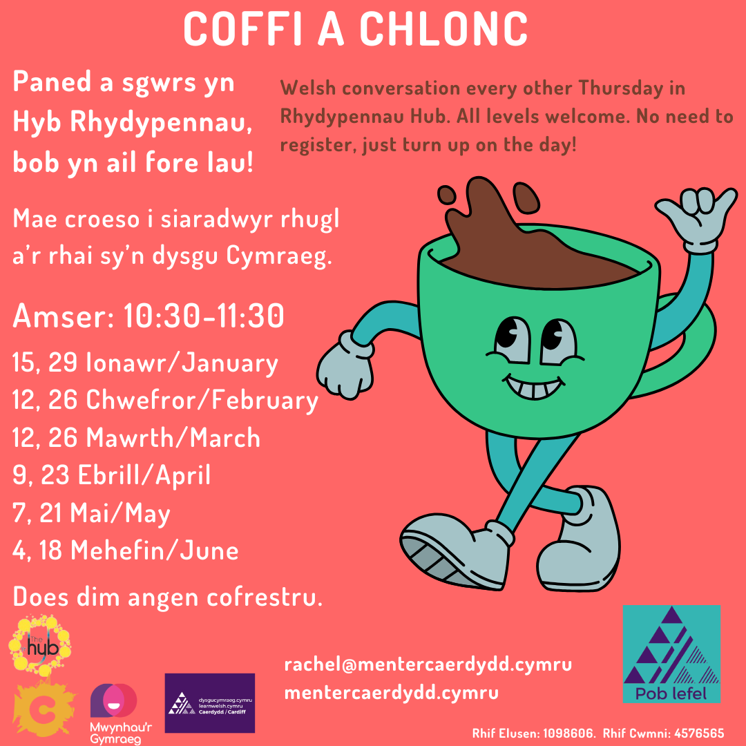Coffi a Chlonc - Hyb Rhydypennau